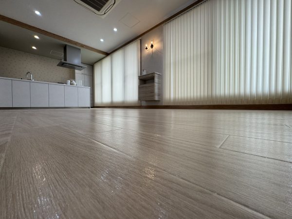 東京都町田市 フロアコーティング 施工後 わんスマイルコートplus マット仕上り