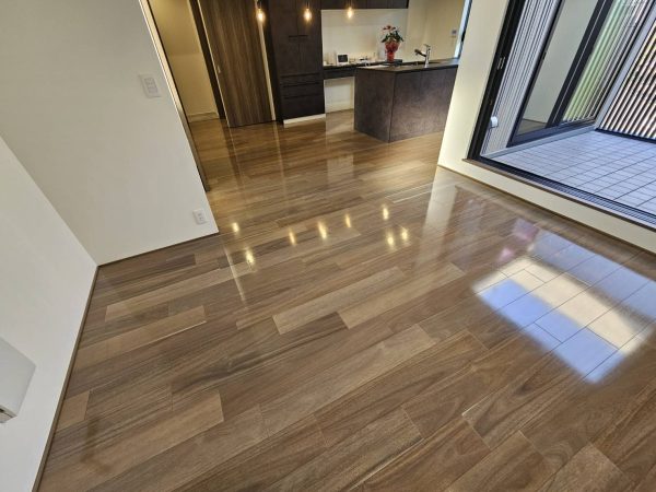 千葉県八千代市 フロアコーティング 施工後 わんスマイルコート