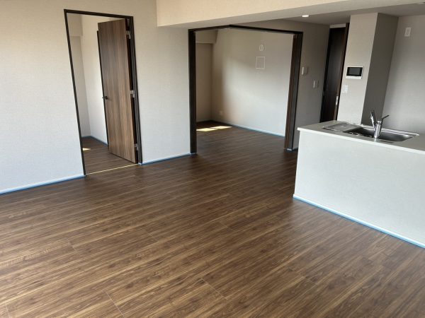 福島県福島市 フロアコーティング 施工前の様子
