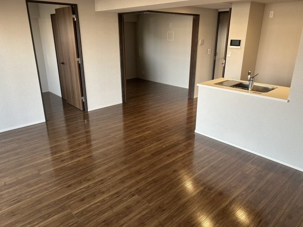 福島県福島市 フロアコーティング 施工後 ガラスUVコーティング