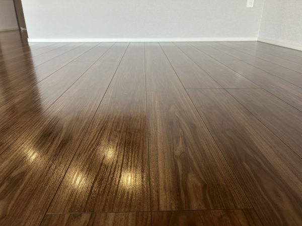 福島県福島市 フロアコーティング 施工後 ガラスUVコーティング