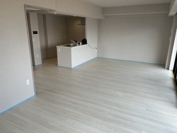 福島県福島市 フロアコーティング 施工前の様子