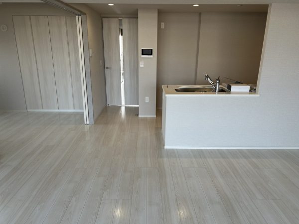 福島県福島市 フロアコーティング 施工後 ガラスUVコーティング 新築マンション(レーベンONETOWER)