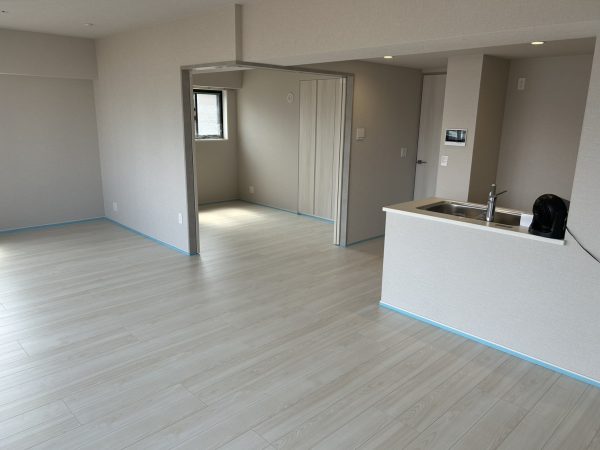 福島県福島市 フロアコーティング 施工前の様子