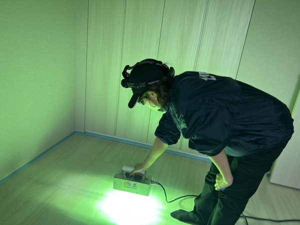 福島県福島市 新築マンション(レーベンONETOWER)フロアコーティング 施工中