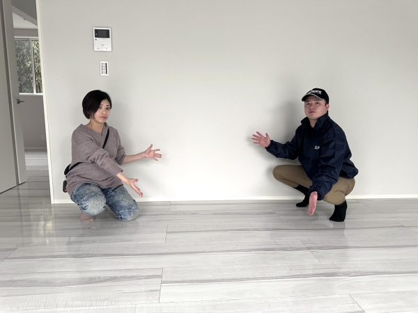 栃木県宇都宮市 フロアコーティング後　お客様の様子