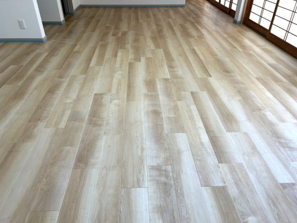 福島県郡山市富久山町 フロアコーティング 施工前の様子