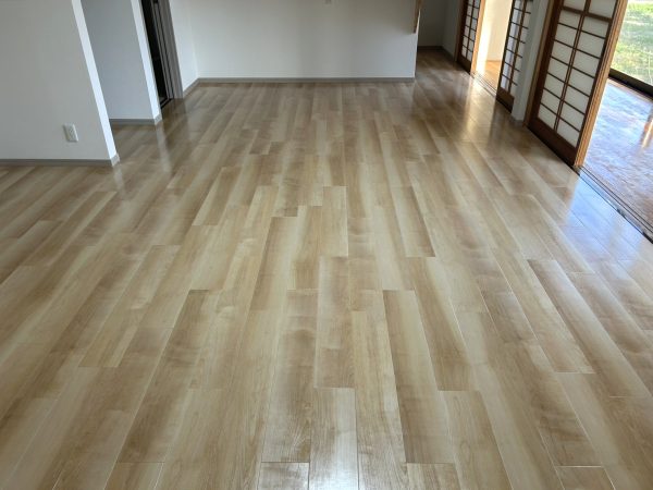 福島県郡山市富久山町 フロアコーティング 施工後 わんスマイルコート