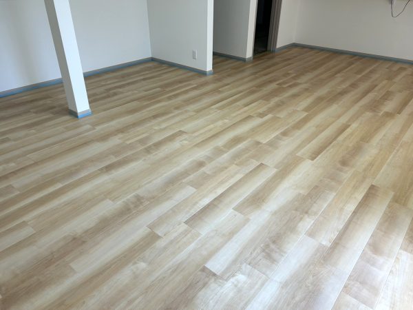 福島県郡山市富久山町 フロアコーティング 施工前の様子