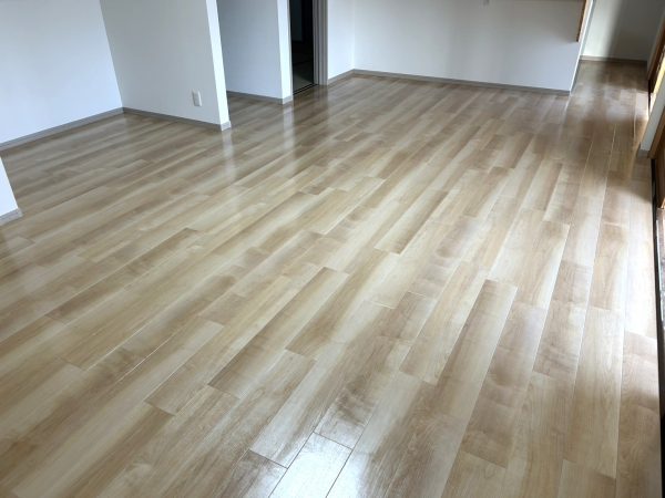 福島県郡山市富久山町 フロアコーティング 施工後 わんスマイルコート