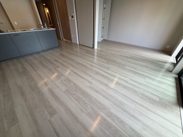 さいたま市浦和区 フロアコーティング 施工後 ガラスUVコーティング 新築マンション(ウェリス浦和高砂)
