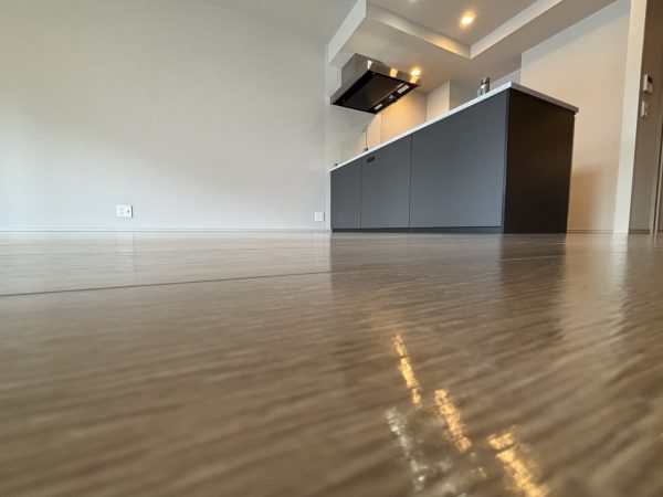 さいたま市浦和区 フロアコーティング 施工後 ガラスUVコーティング 新築マンション(ウェリス浦和高砂)