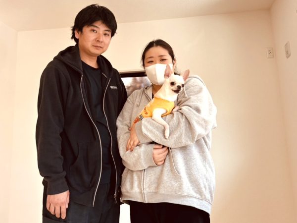 神奈川県小田原市 フロアコーティング後 わんスマイルコート　お客様の様子