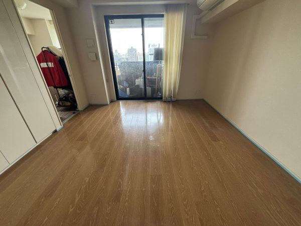 東京都中央区 フロアコーティング 施工前の様子