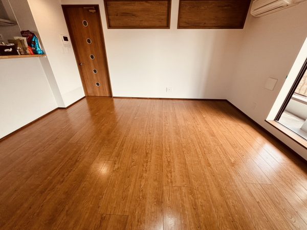 東京都墨田区 フロアコーティング 施工後 わんスマイルコートplus マット仕上り