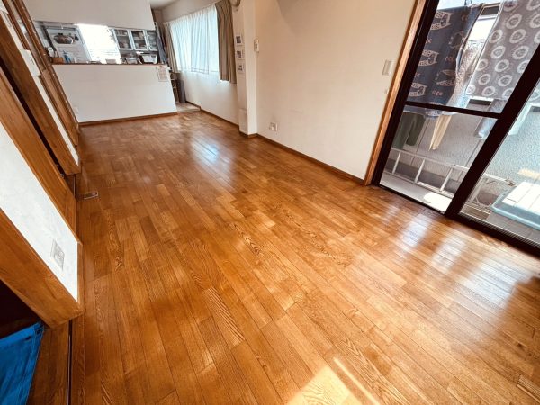 千葉県船橋市 フロアコーティング 施工後 わんスマイルコートplus マット仕上り