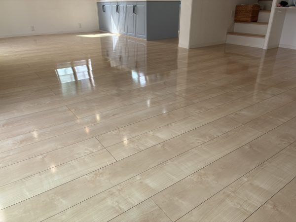 茨城県ひたちなか市 フロアコーティング 施工後 わんスマイルコート