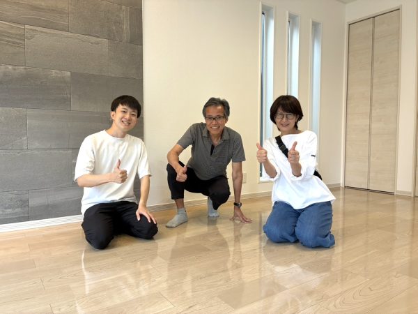 埼玉県越谷市 フロアコーティング 施工後　お客様の様子