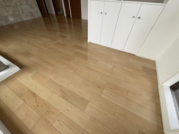 さいたま市岩槻区 フロアコーティング 施工後 ガラスUVコーティング