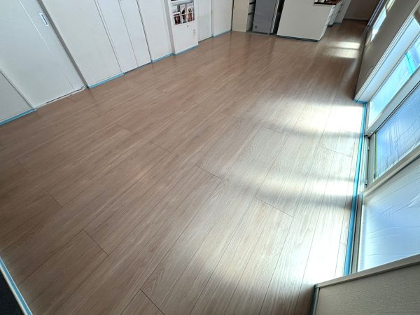 茨城県守谷市 フロアコーティング 施工前の様子