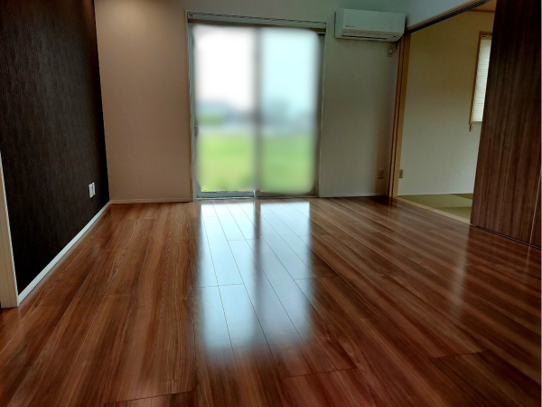 福島県郡山市フロアコーティング 施工後 ガラスコーティング