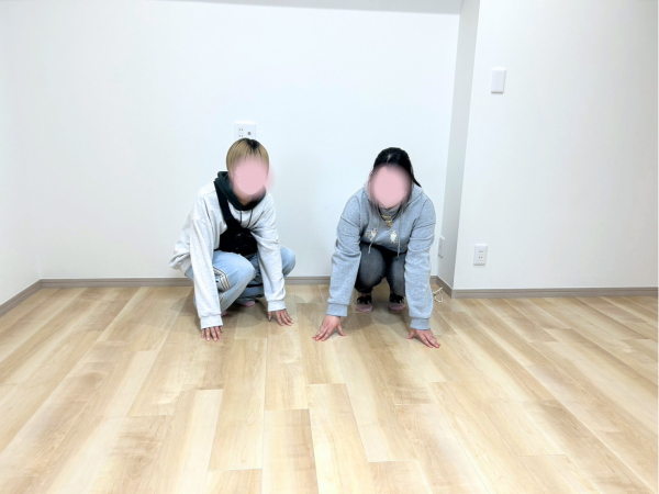 福島県郡山市富久山町 フロアコーティング ワンスマイルコート　お客様の様子