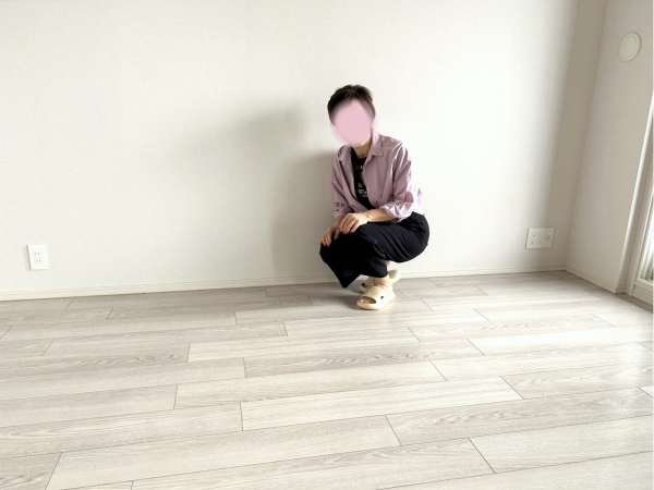 神奈川県川崎市川崎区 フロアコーティング後　お客様の様子