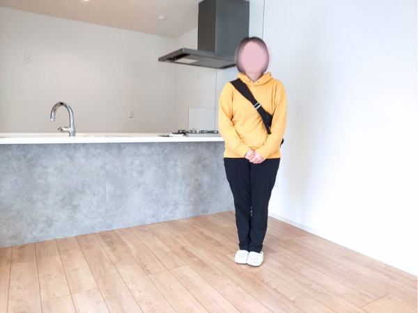 東京都八王子市 フロアコーティング後　お客様の様子