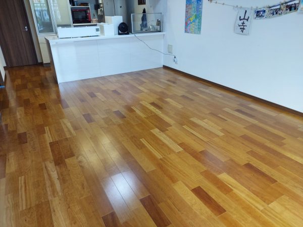 栃木県下野市 フロアコーティング 施工前の様子