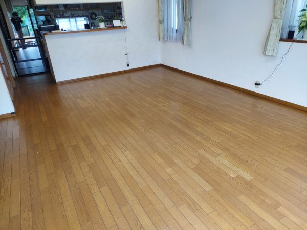埼玉県児玉郡 フロアコーティング 施工前の様子