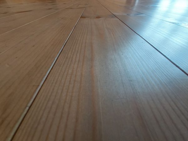 東京都八王子市 フロアコーティング 施工前の様子　無垢材