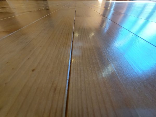東京都八王子市 フロアコーティング 施工後 無垢材専用わんスマイルコートplus マット仕上り