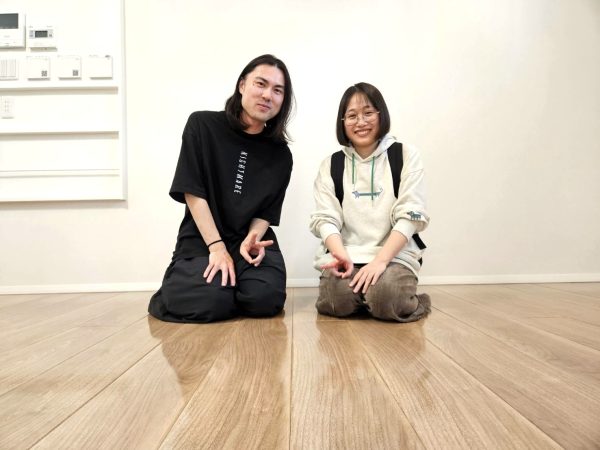 東京都東大和市 フロアコーティング 　わんスマイルコート　施工後　　　
お客様の様子