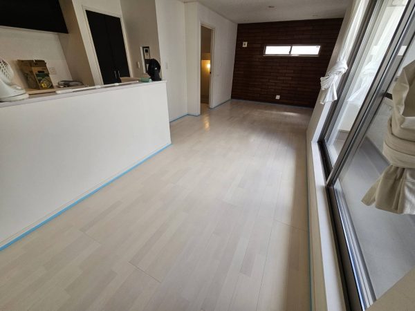神奈川県横浜市戸塚区 フロアコーティング 施工前の様子