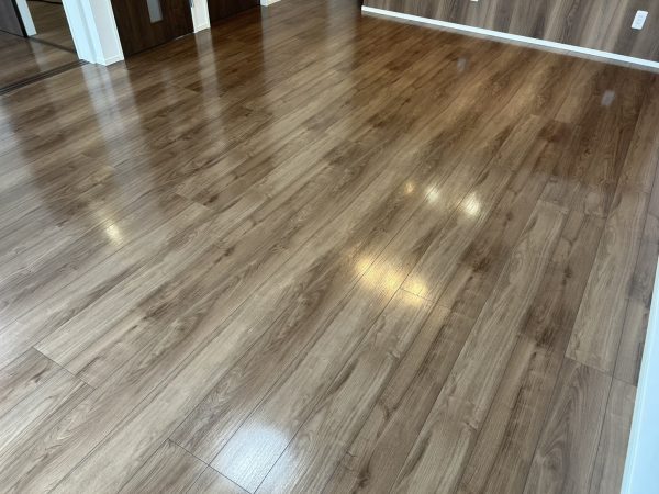 栃木県宇都宮市 フロアコーティング 施工後 ガラスUVコーティング