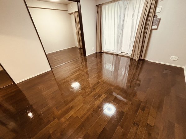 神奈川県川崎市中原区 フロアコーティング 施工後 シリコンコーティング
