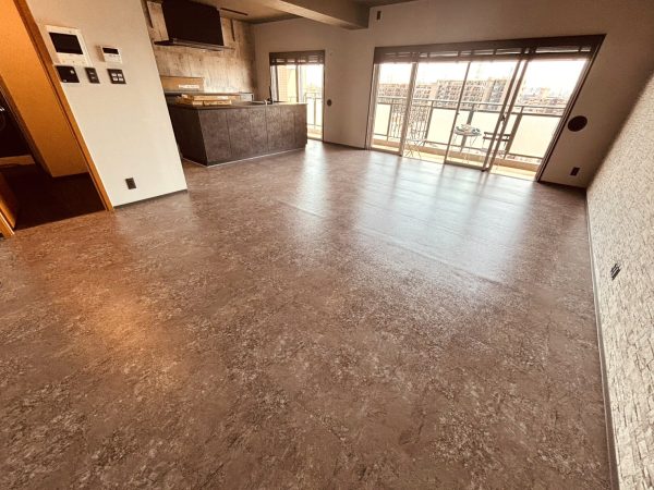 埼玉県川口市 フロアコーティング 施工後 わんスマイルコートplus マット仕上り