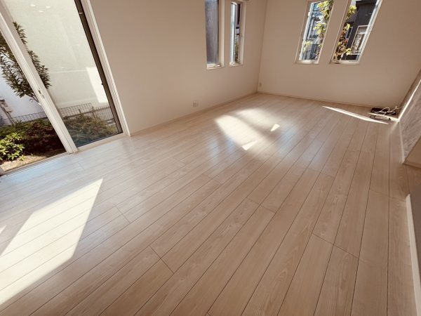 千葉県千葉市美浜区 フロアコーティング 施工後 わんスマイルコートplus マット仕上り