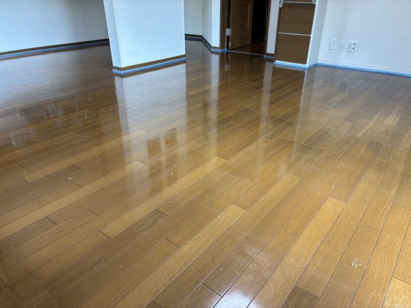 茨城県つくば市 フロアコーティング 施工前の様子