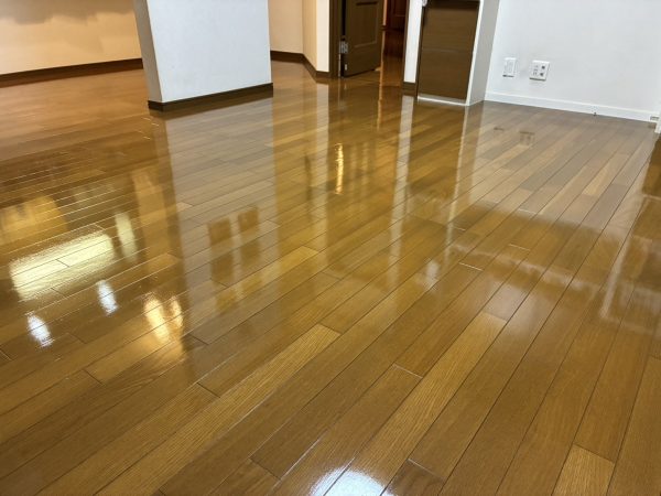 茨城県つくば市 フロアコーティング 施工後 ガラスUVコーティング