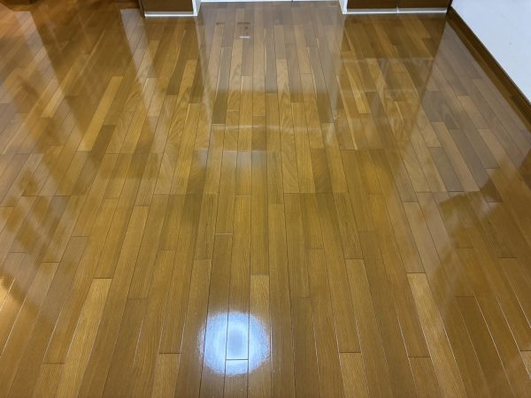 茨城県つくば市 フロアコーティング 施工後 ガラスUVコーティング