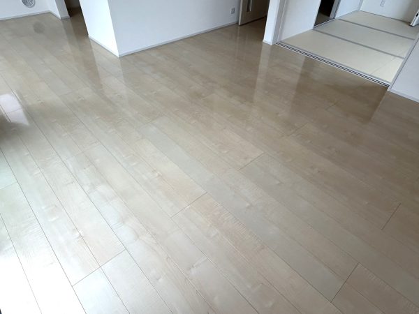 宮城県岩沼市 フロアコーティング 施工後 わんスマイルコート