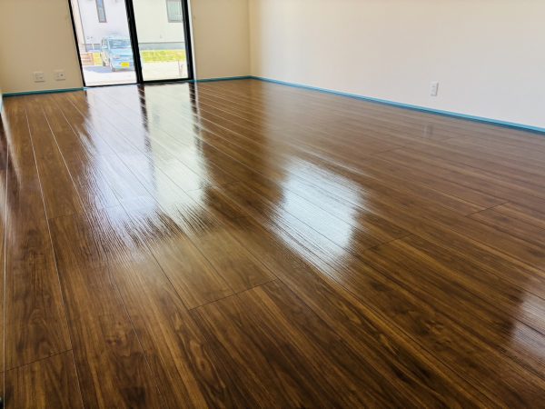 福島県いわき市 フロアコーティング 施工後 ガラスUVコーティング