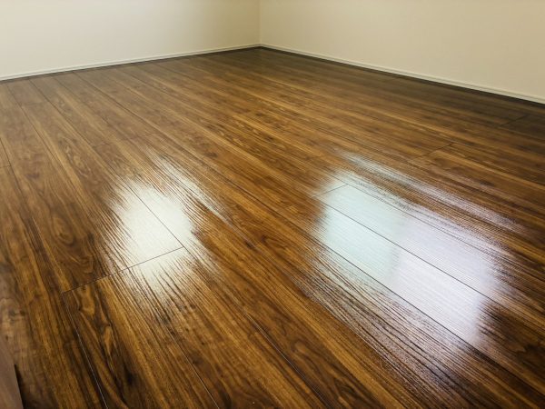 福島県いわき市 フロアコーティング 施工後 ガラスUVコーティング