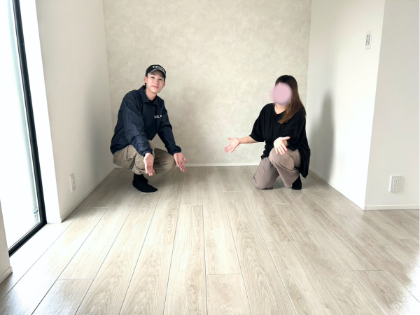 栃木県鹿沼市 フロアコーティング 施工後　お客様の様子