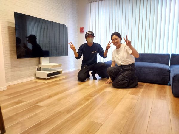 埼玉県さいたま市南区 フロアコーティング 施工後 お客様の様子