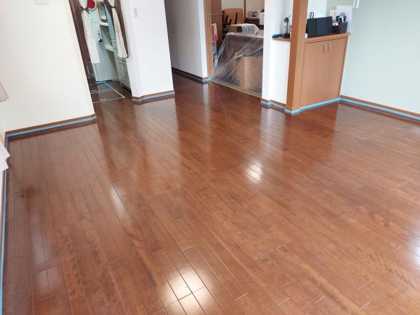 神奈川県川崎市宮前区  フロアコーティング 施工前の様子