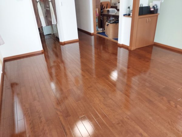 神奈川県川崎市宮前区  フロアコーティング 施工後 ガラスUVコーティング