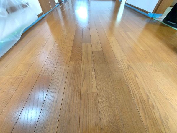 福島県いわき市 フロアコーティング 施工前の様子