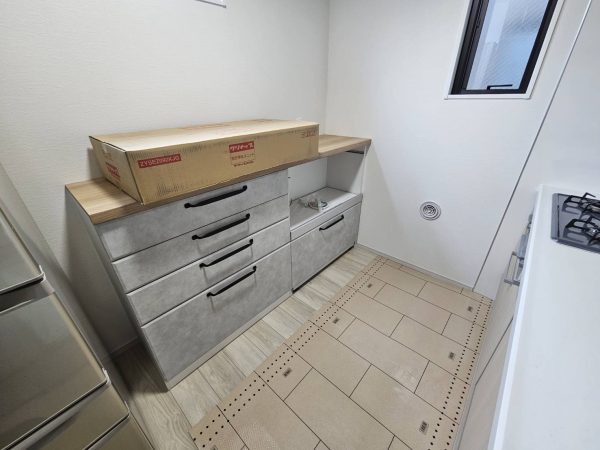 神奈川県横浜市栄区 オプション カップボード 取付後